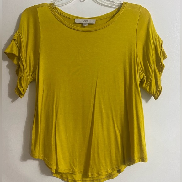 LOFT Layered Flutter Sleeve Tee - Picture 3 of 5